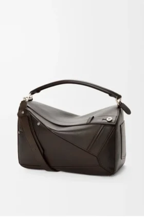 Bolso Panta Puzzle grande en piel de becerro brillante