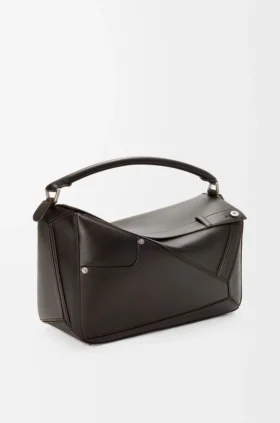 Bolso Panta Puzzle grande en piel de becerro brillante