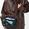 Bolso pequeño «Futurist Cat» Puzzle en tejido de punto bordado y piel de becerro clásica Bolso pequeño «Futurist Cat» Puzzle en tejido de punto bordado y piel de becerro clásica