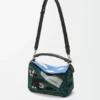 Bolso pequeño «Futurist Cat» Puzzle en tejido de punto bordado y piel de becerro clásica Bolso pequeño «Futurist Cat» Puzzle en tejido de punto bordado y piel de becerro clásica