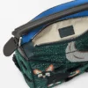 Bolso pequeño «Futurist Cat» Puzzle en tejido de punto bordado y piel de becerro clásica Bolso pequeño «Futurist Cat» Puzzle en tejido de punto bordado y piel de becerro clásica
