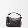 Bolso pequeño «Futurist Cat» tipo Puzzle en piel de becerro clásica Bolso pequeño «Futurist Cat» tipo Puzzle en piel de becerro clásica