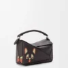 Bolso pequeño «Futurist Cat» tipo Puzzle en piel de becerro clásica Bolso pequeño «Futurist Cat» tipo Puzzle en piel de becerro clásica