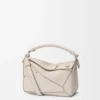 Bolso pequeño Panta Puzzle en piel de becerro brillante Bolso pequeño Panta Puzzle en piel de becerro brillante
