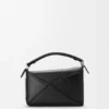 Bolso pequeño Panta Puzzle en piel de becerro brillante Bolso pequeño Panta Puzzle en piel de becerro brillante