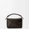 Bolso pequeño Panta Puzzle en piel de becerro brillante Bolso pequeño Panta Puzzle en piel de becerro brillante