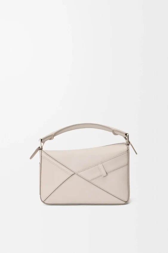 Bolso pequeño Panta Puzzle en piel de becerro brillante Bolso pequeño Panta Puzzle en piel de becerro brillante