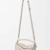 Bolso pequeño Panta Puzzle en piel de becerro brillante Bolso pequeño Panta Puzzle en piel de becerro brillante