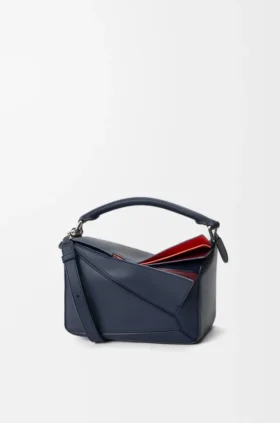 Bolso pequeño «Puzzle» en capas de piel de becerro clásica