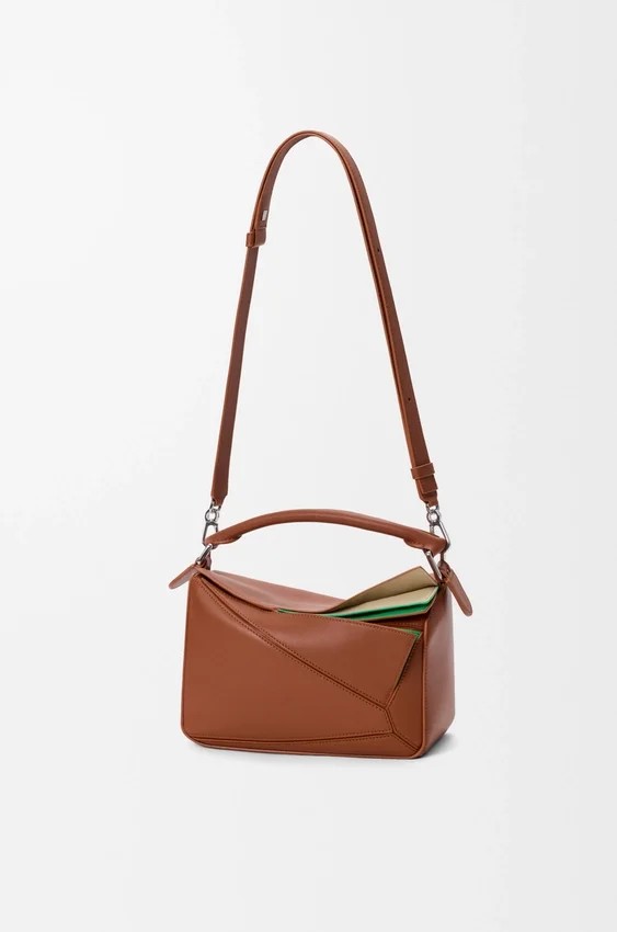 Bolso pequeño «Puzzle» en capas de piel de becerro clásica Bolso pequeño «Puzzle» en capas de piel de becerro clásica