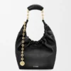Bolso pequeño «Squeeze» en piel de cordero napa suave