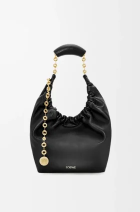Bolso pequeño «Squeeze» en piel de cordero napa suave