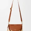 Bolso Pescador mediano de rafia y piel de becerro Bolso Pescador mediano de rafia y piel de becerro