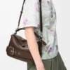 Bolso Puzzle Biker pequeño en piel de becerro brillante