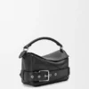 Bolso Puzzle Biker pequeño en piel de becerro brillante