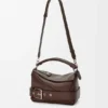 Bolso Puzzle Biker pequeño en piel de becerro brillante