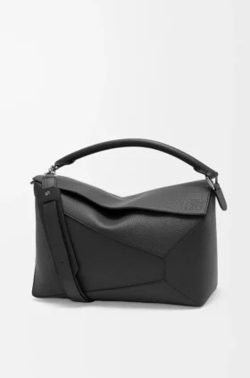 Bolso Puzzle Edge grande en piel de becerro granulada
