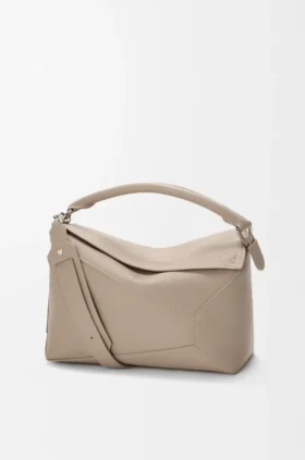 Bolso Puzzle Edge mediano en piel de becerro de grano suave