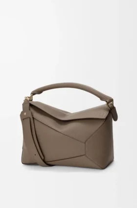 Bolso Puzzle Edge mediano en piel de becerro de grano suave