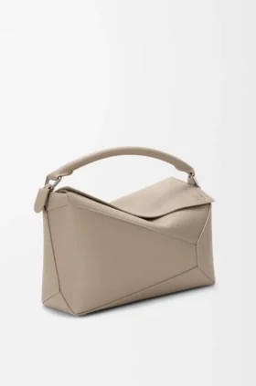 Bolso Puzzle Edge mediano en piel de becerro de grano suave