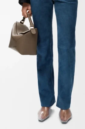 Bolso Puzzle Edge mediano en piel de becerro de grano suave