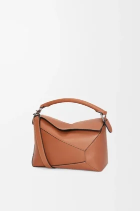 Bolso Puzzle Edge pequeño en piel de becerro clásica