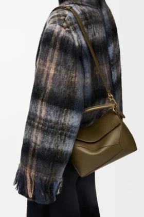 Bolso Puzzle Edge pequeño en piel de becerro clásica