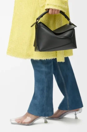 Bolso Puzzle Edge pequeño en piel de becerro clásica