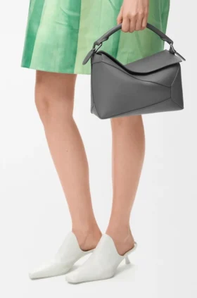 Bolso Puzzle Edge pequeño en piel de becerro clásica