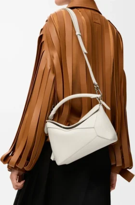 Bolso Puzzle Edge pequeño en piel de becerro de grano suave