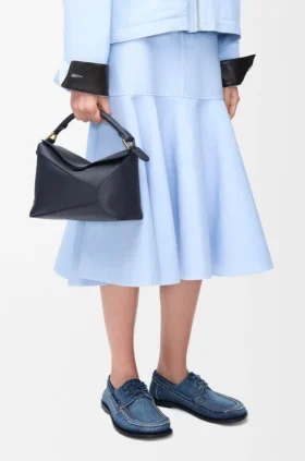Bolso Puzzle Edge pequeño en piel de becerro de grano suave