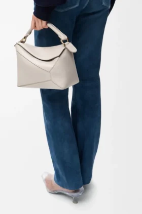 Bolso Puzzle Edge pequeño en piel de becerro de grano suave