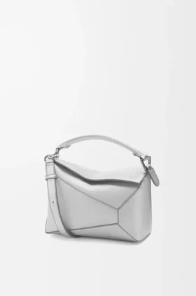 Bolso Puzzle Edge pequeño en piel de cordero laminada