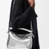 Bolso Puzzle Edge pequeño en piel de cordero laminada Bolso Puzzle Edge pequeño en piel de cordero laminada