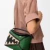 Bolso Puzzle Edge pequeño en rafia y piel de becerro Bolso Puzzle Edge pequeño en rafia y piel de becerro