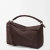 Bolso Puzzle grande en nubuck granulado Bolso Puzzle grande en nubuck granulado