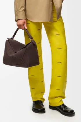 Bolso Puzzle grande en nubuck granulado