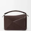 Bolso Puzzle grande en nubuck granulado Bolso Puzzle grande en nubuck granulado