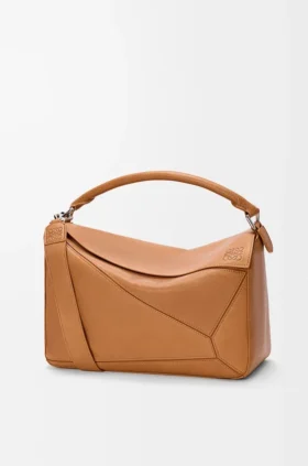 Bolso Puzzle grande en piel de becerro granulada y flexible