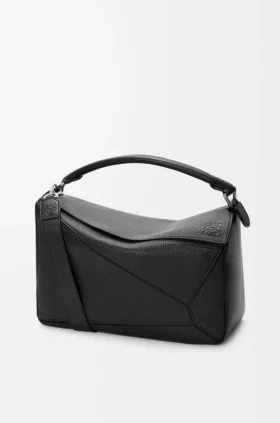 Bolso Puzzle grande en piel de becerro granulada y flexible