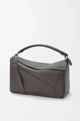 Bolso Puzzle grande en piel de becerro granulada y flexible