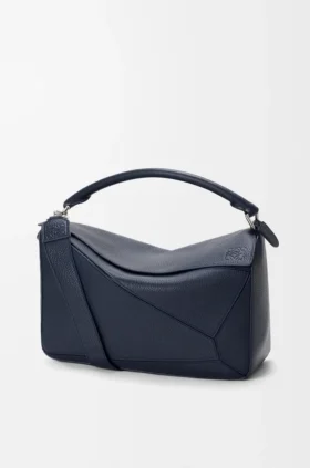 Bolso Puzzle grande en piel de becerro granulada y flexible