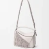 Bolso Puzzle pequeño con flecos en piel de becerro clásica Bolso Puzzle pequeño con flecos en piel de becerro clásica