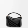 Bolso Puzzle pequeño en piel de becerro clásica y gamuza Bolso Puzzle pequeño en piel de becerro clásica y gamuza