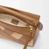 Bolso Puzzle pequeño en piel de becerro clásica y gamuza Bolso Puzzle pequeño en piel de becerro clásica y gamuza