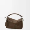 Bolso Puzzle pequeño Featherlight en nubuck granulado Bolso Puzzle pequeño Featherlight en nubuck granulado