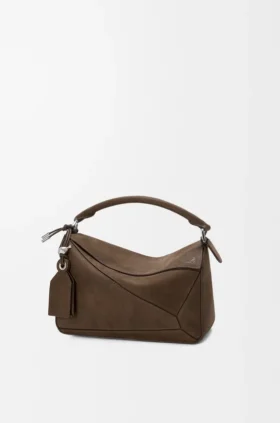 Bolso Puzzle pequeño Featherlight en nubuck granulado