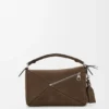 Bolso Puzzle pequeño Featherlight en nubuck granulado Bolso Puzzle pequeño Featherlight en nubuck granulado