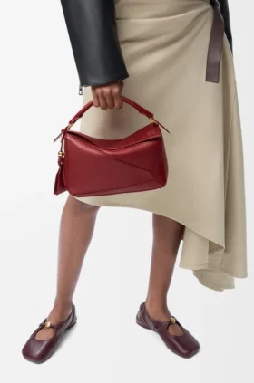 Bolso Puzzle pequeño Featherlight en piel de cordero napa