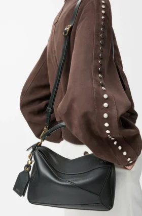 Bolso Puzzle pequeño Featherlight en piel de cordero napa